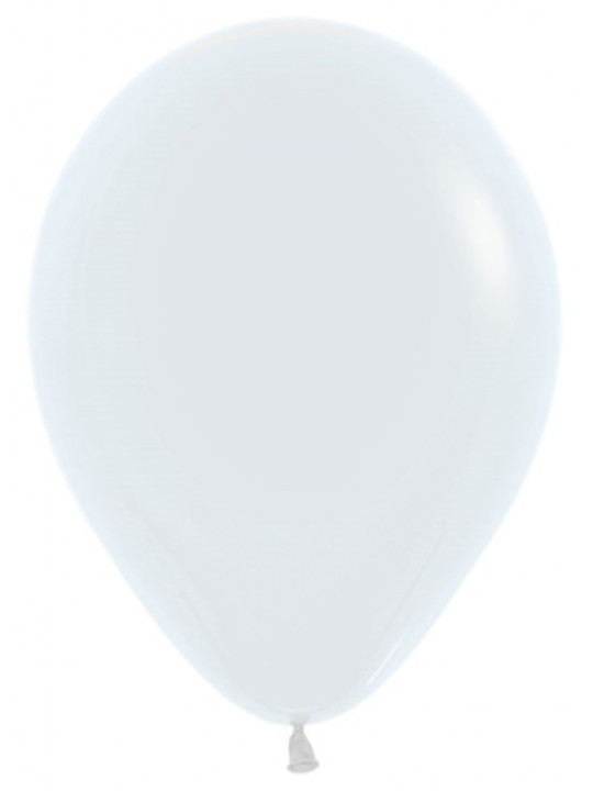 Шар (12''/30 см) Белый (005), пастель.