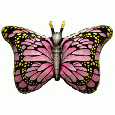 Шар (38''/97 см) Фигура, Бабочка-монарх, Фуше, 1 шт.