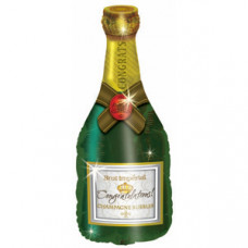Шар (37''/94 см) Фигура, Поздравляю (бутылка шампанского), 1 шт.
