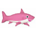 Шар (39''/99 см) Фигура, Счастливая акула, Розовый, 1 шт.