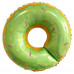 Шар (27''/69 см) Фигура, Пончик, Зеленый, 1 шт.