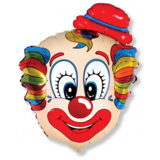 Шар (30''/76 см) Фигура, Голова клоуна В, 1 шт.