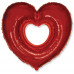 Шар (40''/102 см) Фигура, Сердце в сердце, 1 шт.