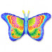 Шар (38''/97 см) Фигура, Бабочка кокетка, Синий, 1 шт.