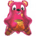Шар (22''/56 см) Фигура, Медведь с мёдом, Фуше, 1 шт.