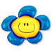Шар (41''/104 см) Фигура, Солнечная улыбка, Синий, 1 шт.