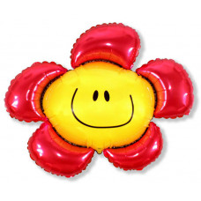 Шар (41''/104 см) Фигура, Солнечная улыбка, Красный, 1 шт.